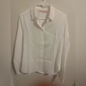 BROOK COLLECTION Classic‎ White Button-Up Shirt SIZE 6